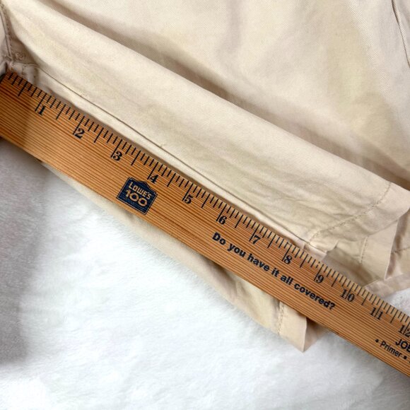 Scotch & Soda Flat Front 9" Chino Stretch Shorts Mens 28 Beige Cream - Picture 8 of 11